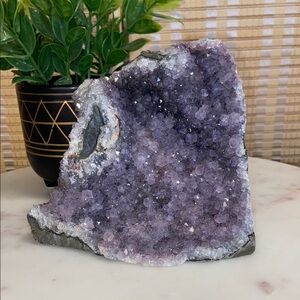 Amethyst Geode Home Accent Decor